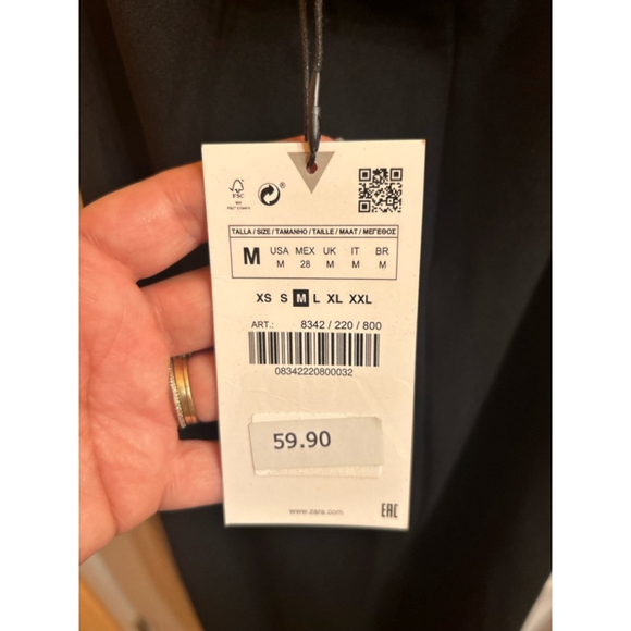 Women's Zara Dress, M, Black - Picture 4 of 6